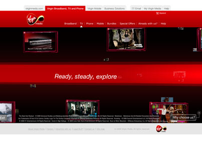 Virgin Media interactive 3d world
